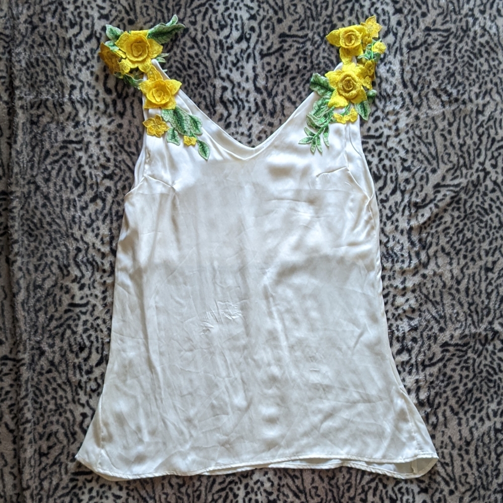 Silk tank top